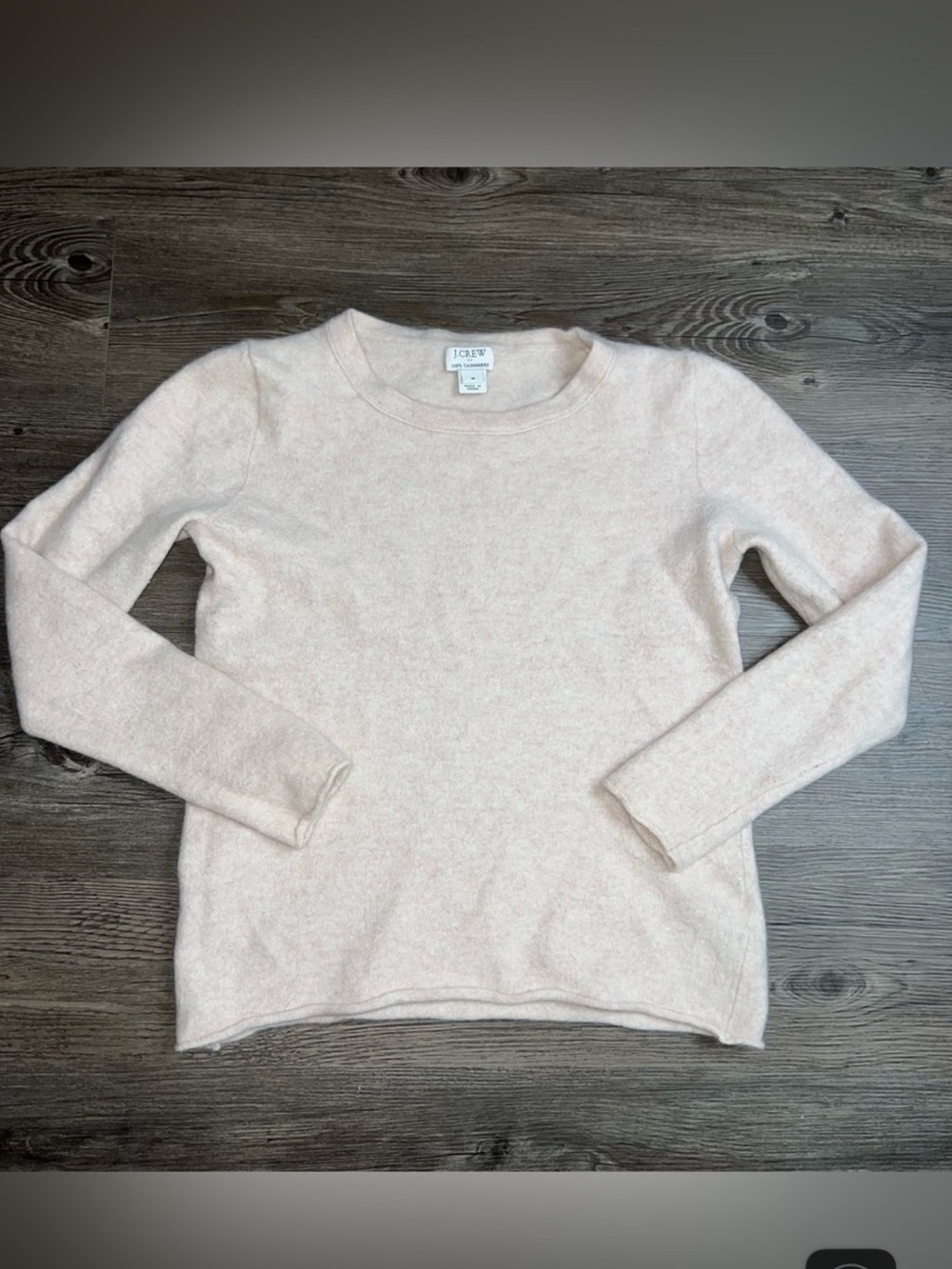 J. Crew Pale Blush Crewneck Sweater